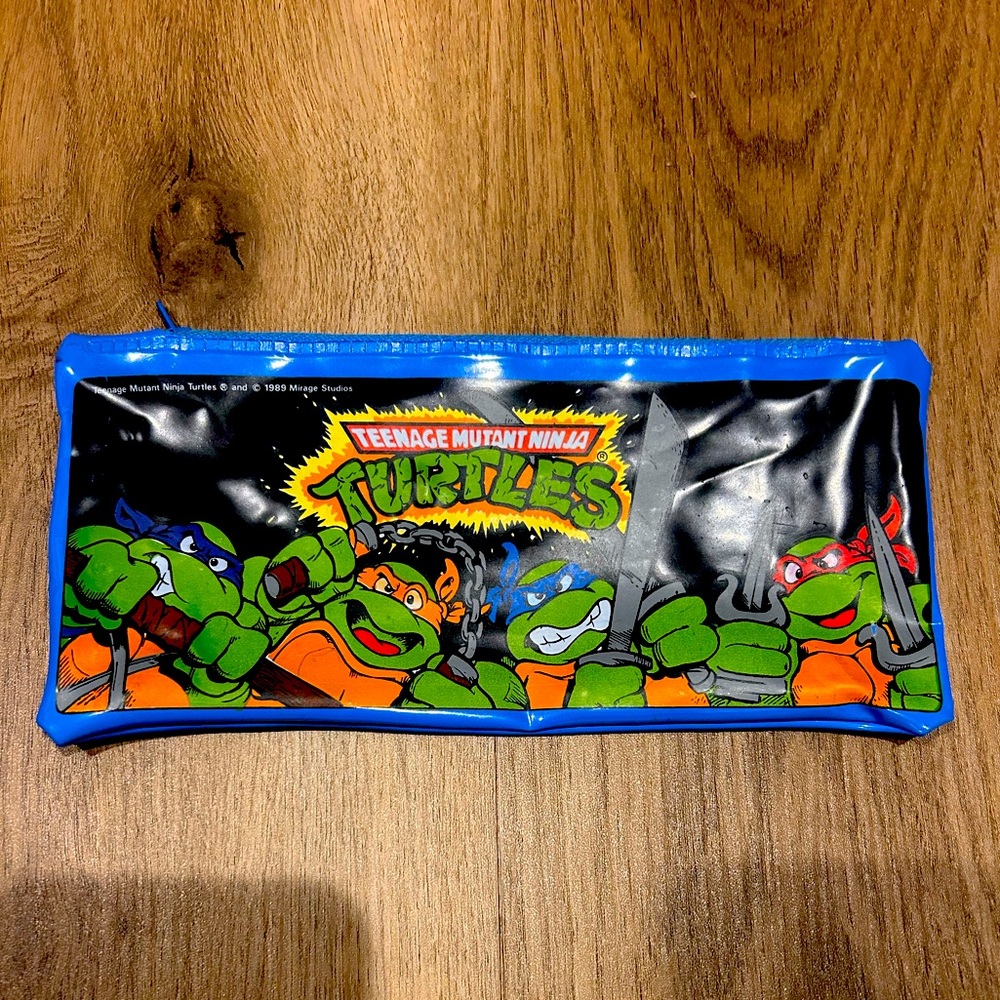 1989 Teenage Mutant Ninja Turtles pencil case